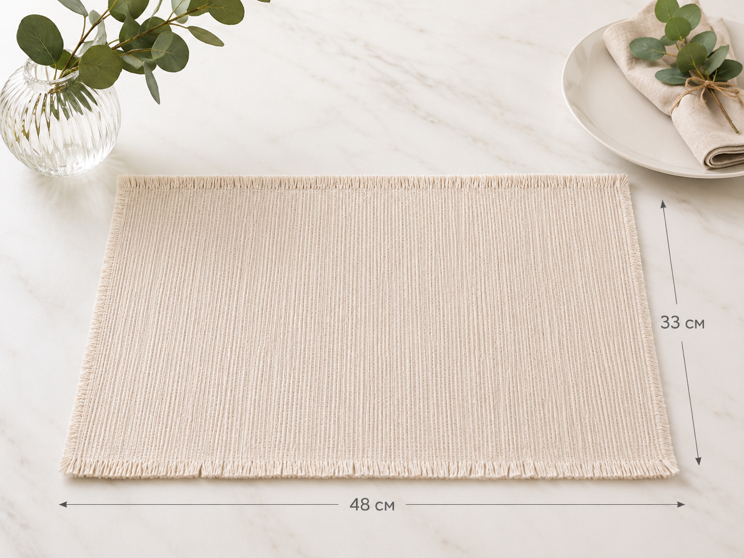 Салфетка Structure white 33х48 см