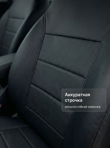 Чехлы Лада Веста (2015-2024) - экокожа, черный - фото 7