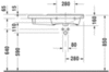 Duravit P3 Comforts 2334850000 Раковина мебельная