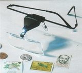 Бинокулярная лупа VISIR, 3 лупы насадки (1,5x, 2,5x, 3,5x) с LED подсветкой Бинокулярная лупа VISIR, 3 лупы насадки (1,5x, 2,5x, 3,5x) с LED подсветкой