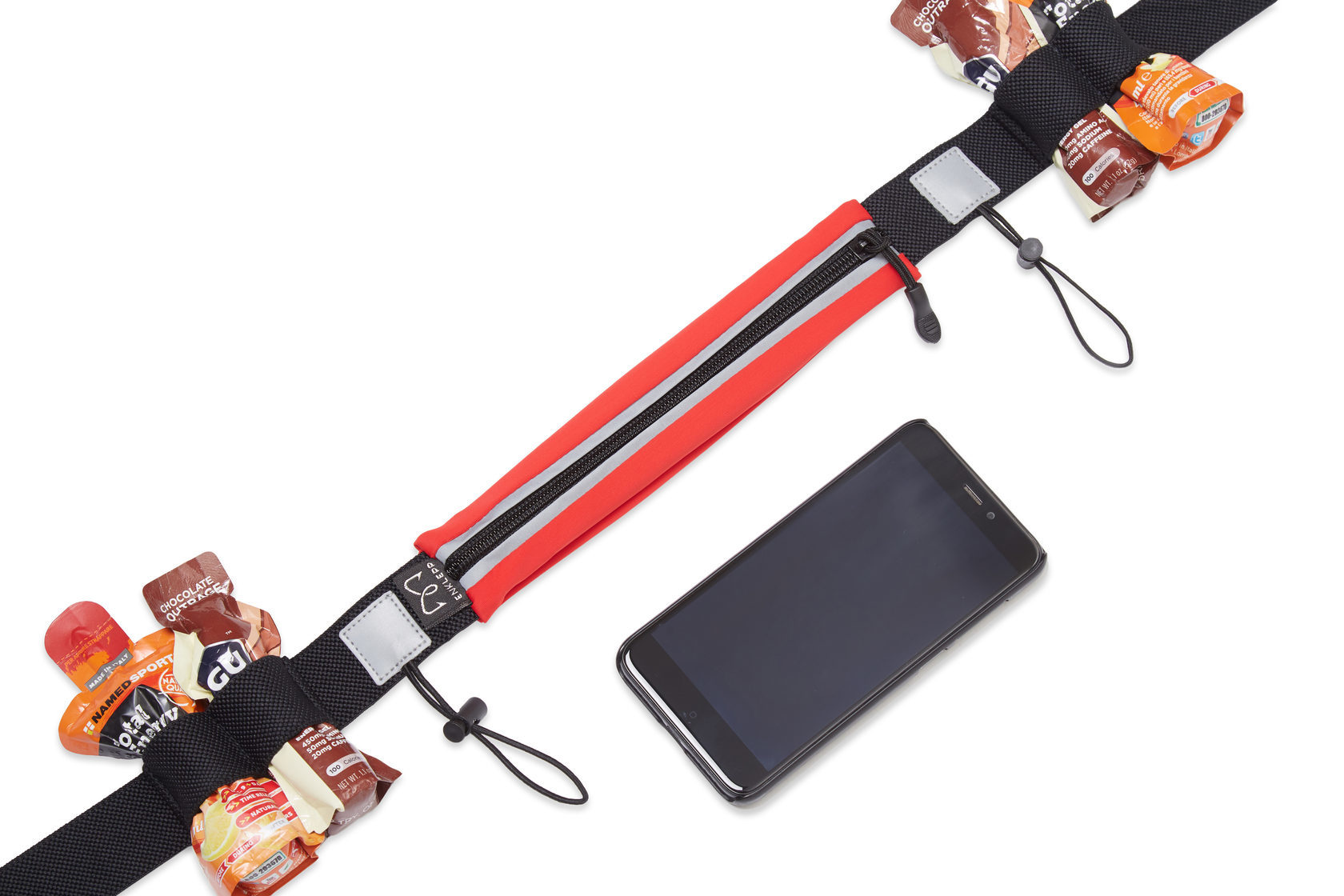 Enklepp Run Belt Fast поясная сумка для бега red - 4