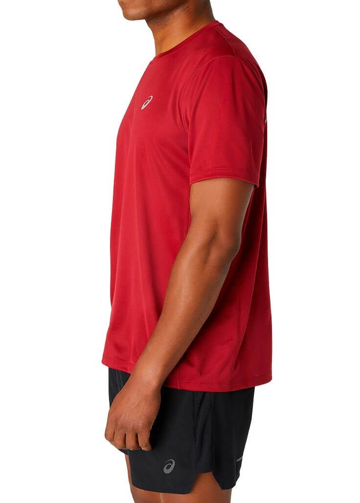 Asics Katakana Ss Top футболка для бега мужская красная - 2