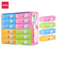 Ластик Deli E3045 Color 60x15x15мм ПВХ ассорти