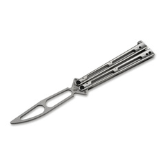 Фото Тренировочный нож-бабочка Boker Papillon Trainer, сталь 420, рукоять нержавеющая сталь