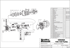 Насос QUATTRO ELEMENTI VERONA 140/150 Turbo (242-311-P00)