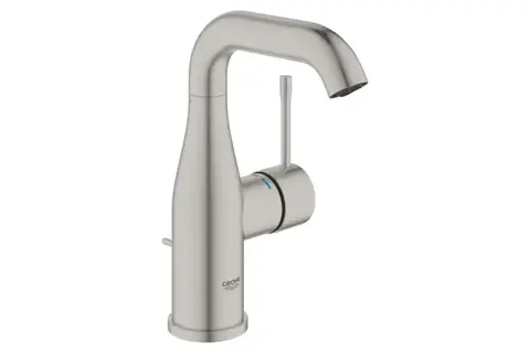 GROHE Essence 24173DC1 Смеситель для раковины с донным клапаном, M-Size, суперсталь