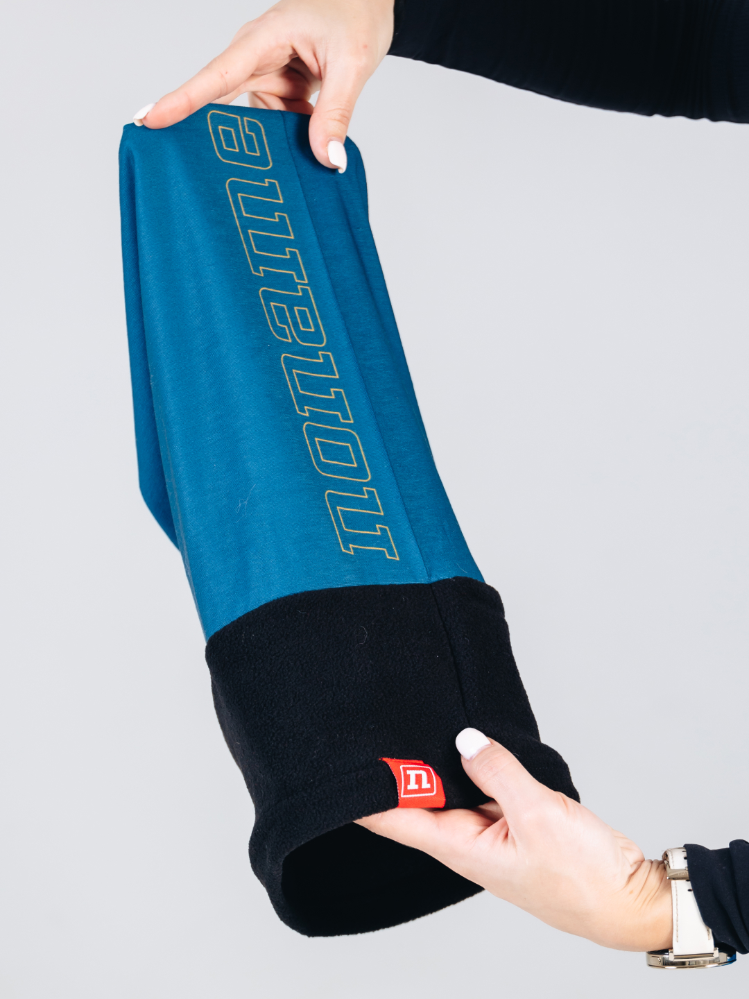 Гибридный флисовый бафф Noname Fleece Neckwarmer medium blue - 4