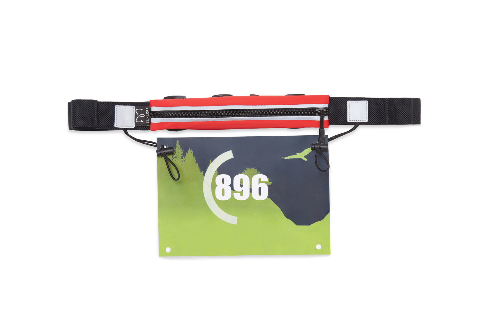 Enklepp Run Belt Fast поясная сумка для бега red - 7