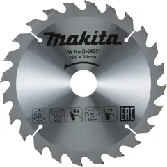 Пильный диск для дерева 190x30x2.2/1.4x24T Makita D-64951