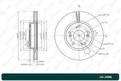 Диск тормозной G-brake  GR-21686