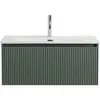 BelBagno UNO-800-1C-SO-VO База под раковину подвесная с фрезерованными ручками по всей длине фасада с одним выкатн. ящ., Еловый Матовый, 800x455x350