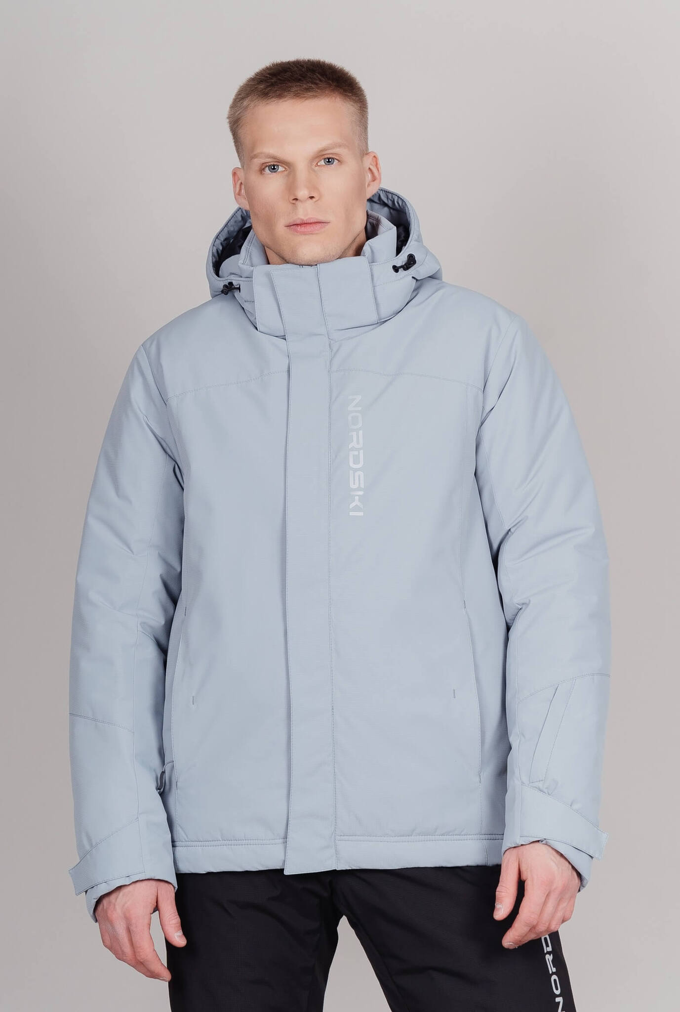 Мужская лыжная утепленная куртка Nordski Mount 2.0 grey