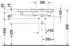 Duravit P3 Comforts 2334850000 Раковина мебельная