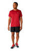 Asics Katakana Ss Top футболка для бега мужская красная - 6