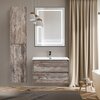 BelBagno Kraft SPC-KRAFT-800-800-LED-TCH-WARM-NERO Зеркало со встроенным светильником, сенсорным выключателем и подогревом, цвет: чёрный