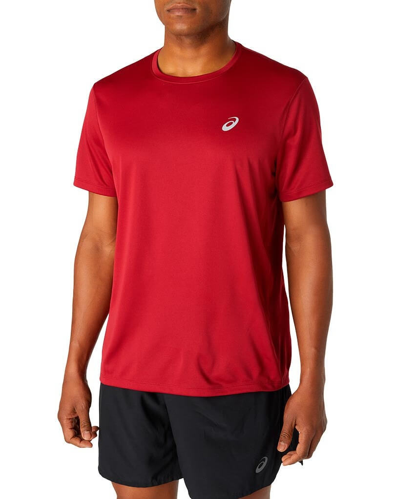 Asics Katakana Ss Top футболка для бега мужская красная