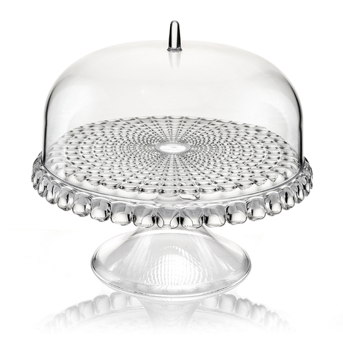 Блюдо для торта с крышкой tiffany, D30 см, прозрачное