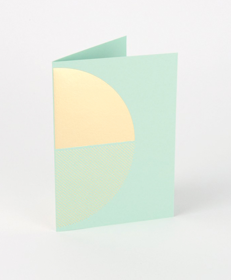 Открытка Reflex Card Brass & Mint