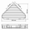 WasserKRAFT K-733WHITE Полка душевая, цвет: белый
