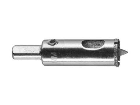 ЗУБР АГК, d 18 мм, (центр. сверло, трехгр. хвост, Р60), алмазная коронка, Профессионал (29850-18)