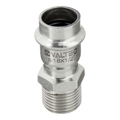 Соединитель Valtec нерж. сталь с нар.р. 18х1/2