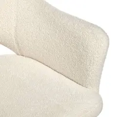 Стул Bruno белый, искусственный мех