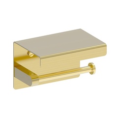 NEMO NM-C01055BG Держатель туалетной бумаги с полкой, BRUSH GOLD фото