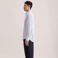 Сорочка мужская Seidensticker Slim Fit 01.849889-15 в синюю полоску