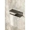 Boheme 10721-2-GM Держатель для туалетной бумаги c полкой Qubic Gun Metal