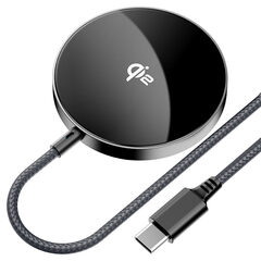 Беспроводная зарядка ACEFAST E24 Fast 15W Qi2 Magnetic Wireless Charger, металлик