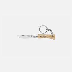 Нож складной Opinel Keychain №04 Stainless Steel, брелок, клинок 5см, нержавеющая сталь, рукоять бук