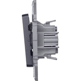 Выключатель двухклавишный - Legrand Inspiria - 10АХ 250В безвинтовые зажимы - антрацит — фото 5