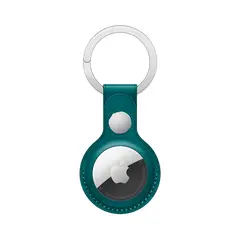 Кожаный брелок с заводным кольцом Apple Leather Key Ring для AirTag, Forest Green (Зеленый лес)
