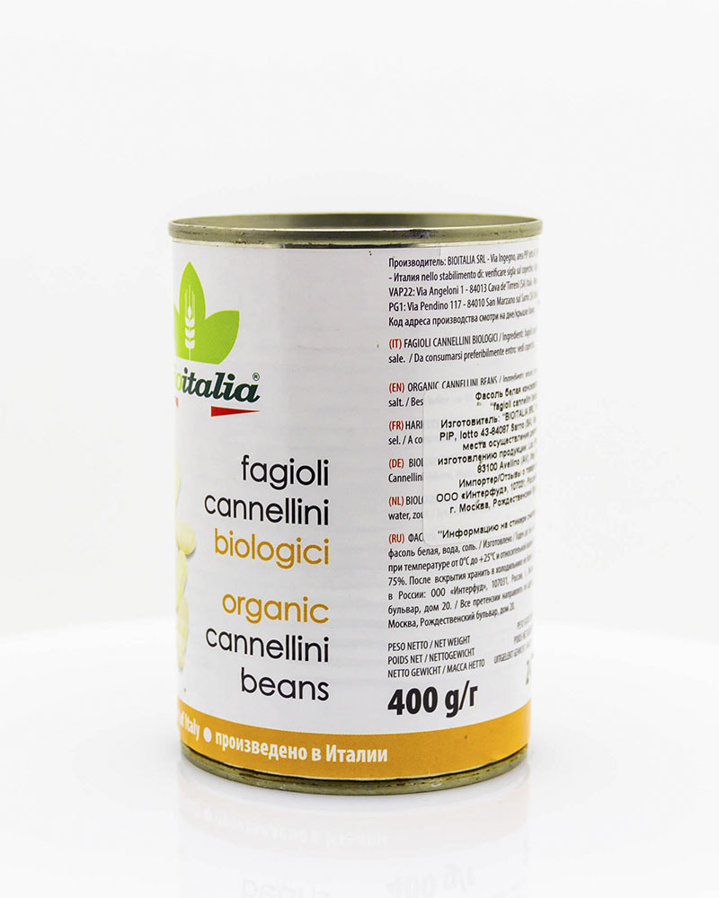 Фасоль Bioitalia Белая Консервированная 400 г