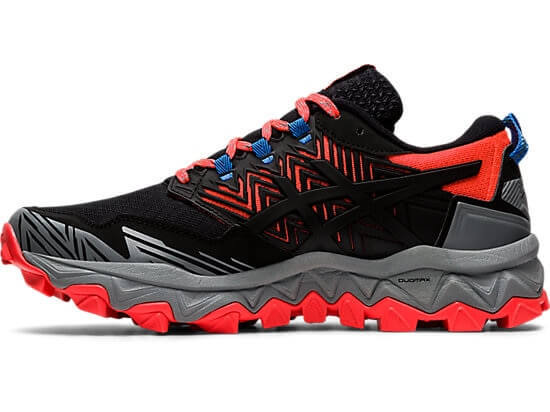 Asics Gel Fujitrabuco 8 кроссовки внедорожники женские черные-красные - 5