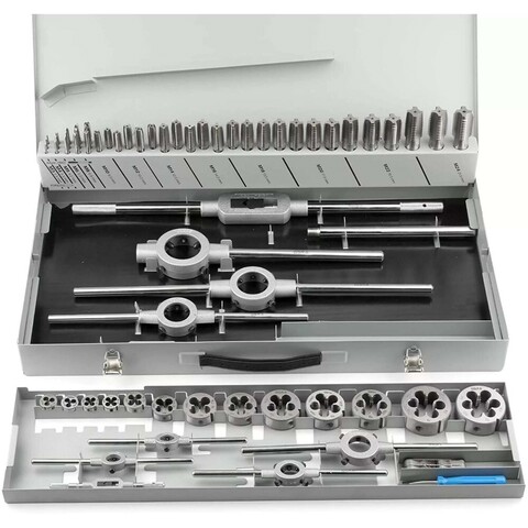 Набор метчиков и плашек M3 -M24 HSS-G 64пр H-Tools 08331050 (З)