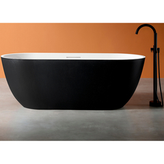 Abber Frankfurt AM9941BW Ванна из искусственного камня,170x75x60, цвет: черно-белый матовый фото