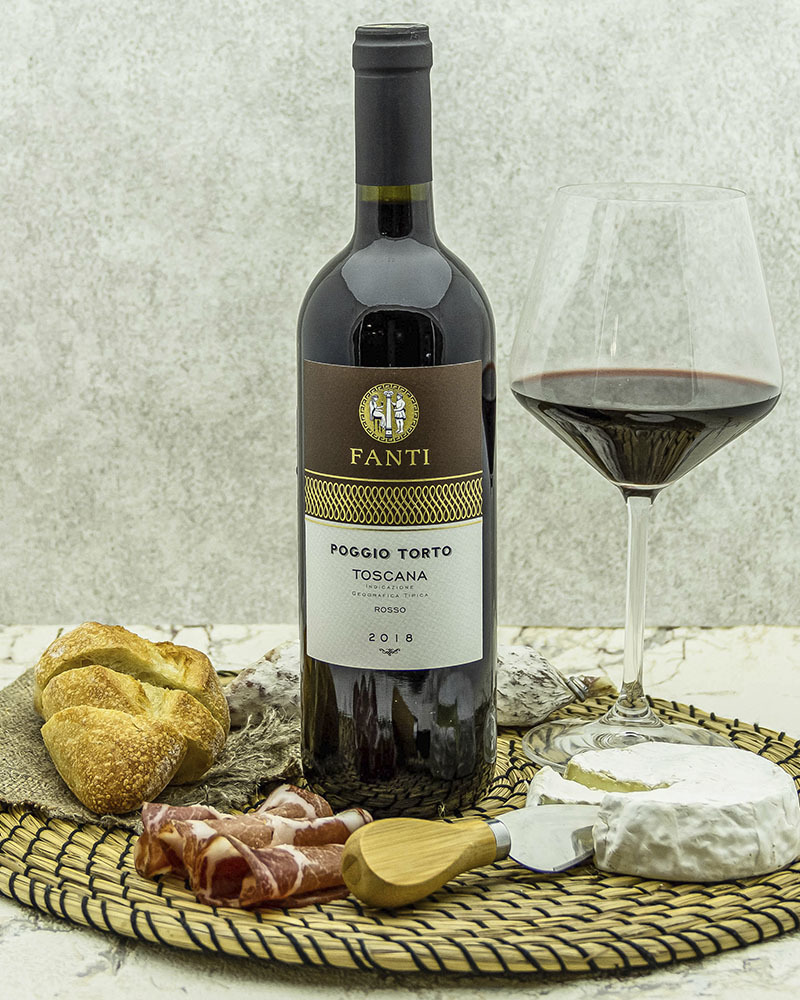 Вино Fanti Поджо Торто Тоскана Россо Красное Сухое 2018 г.у. 13,5% 0,75 л, Италия