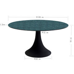 Стол Grande Possibilita Black Bubble Ø150 см