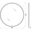 BelBagno SPC-RNG-800-LED-3000K-TCH Зеркало с встроенным светильником и сенсорным выключателем, 12V, 220-240V, 800x30