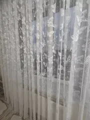 Тюль белая сетка Жаккард 250х300 см