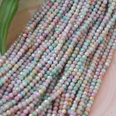 Бусины стеклянные микс цветов, круглые 4 мм, К170