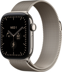 Apple Watch Series 12 46mm Natural Titanium Case with Milanese Loop Natural (M/L)