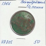 V0805 1966 Великобритания 1/2 пенни