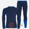 Мужской комплект спортивного термобелья Noname Arctos 22 navy-blue - 6