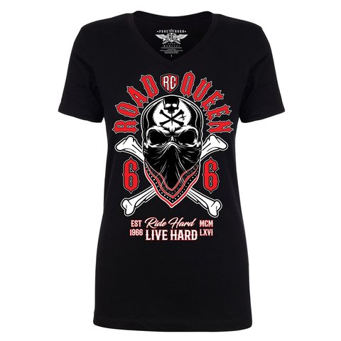 Футболка ROAD QUEEN Classic Black Rush Couture