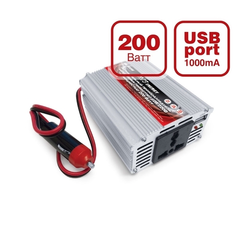 Автомобильный инвертор 12/220V AVS IN-200W Автомобильный инвертор 12/220V AVS IN-200W