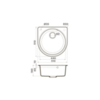 Omoikiri Akegata 51-CA 4993755 Мойка кухонная Artgranit/карамель