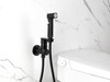 Aquatek AQ1921MB AQ1921MB АЛЬФА комплект для гигиенического душа встроенный (смеситель + гигиеническая лейка + шланг), матовый черный