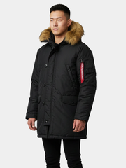Куртка утепленная мужская ALPHA INDUSTRIES N-3B RELAXED FIT PARKA (OXFORD LOGO)